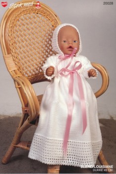20028 Dukketøj Babyborn Dåbskjole og kyse