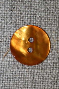 Perlemors-knap orange 15 mm.