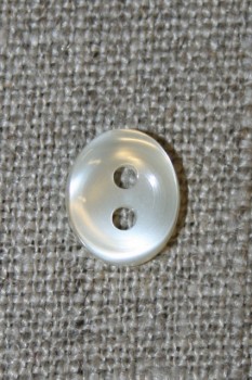 Oval off-white knap 11 mm.