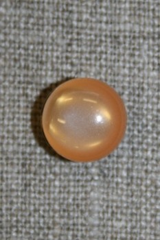 Rund knap, 11 mm. lys orange