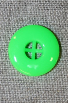 Neon knap grøn, 17 mm.