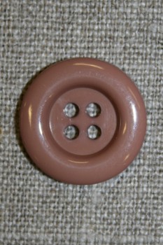 4-huls knap pudder-beige, 20 mm.