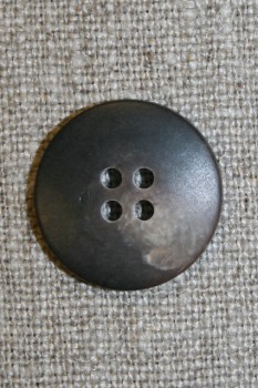 Brun/lysebrun meleret 4-huls knap, 23 mm.