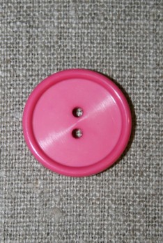 Pink 2-huls knap, 23 mm.