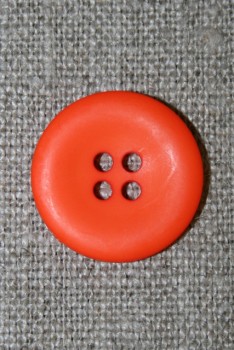 Orange 4-huls knap, 20 mm.
