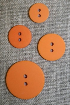 Orange 2-huls knap, 13 mm