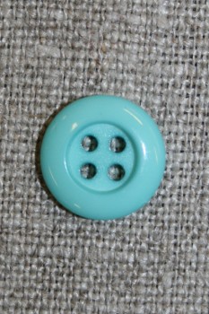 4-huls knap 12 mm, aqua/lysegrøn