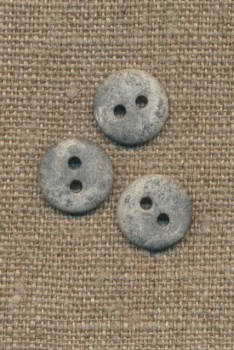 2-huls knap lysegrå i sten-look, 12 mm.