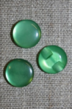 Rund blank knap 12 mm. grøn