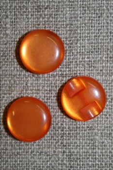 Rund blank knap 12 mm. orange