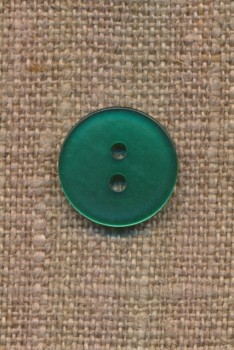 Blank knap i mørk grøn 15 mm.