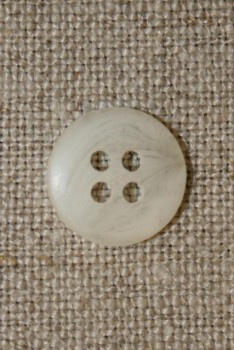 Off-white meleret knap 12 mm.