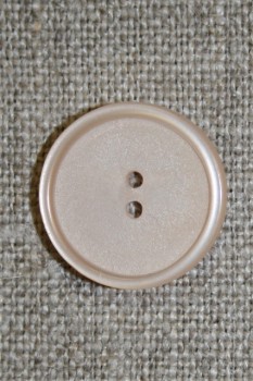 Creme/pudder 2-huls knap, 20 mm.