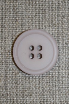 Lys grå-lilla 4-huls knap, 20 mm.
