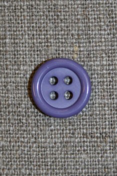 Lavendel 4-huls knap, 13 mm.