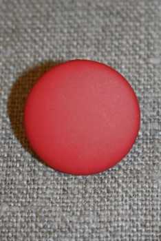 Orange-rød rund knap, 20 mm.