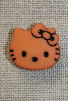 Knap Hello Kitty, støvet orange