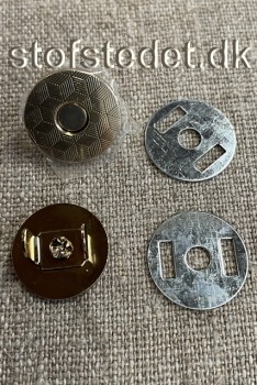Magnet knap guld 18 mm.