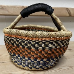 Kurv Bolga Basket Smal i natur, orange, blå, sort