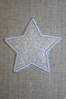Motiv i sølv, stjerne 75 mm.