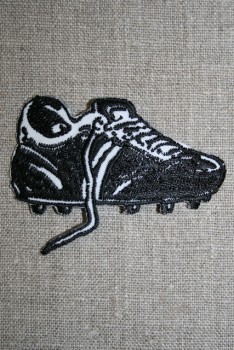 Fodboldstøvle sort/hvid