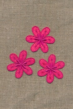 3 blomster, pink
