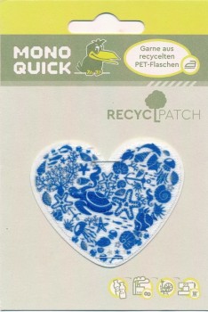 Recycled - Motiv hjerte med hav skildpadde