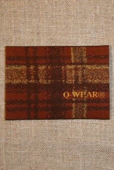 Mærke ternet Q-wear, brun