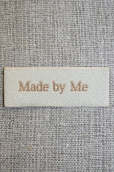 Beige mærke - label "Made by me"