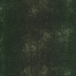 Bomuld i Double Gauze batik i mørkegrøn