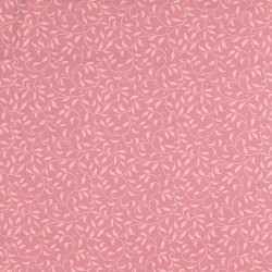 Bomuld m/blade i gammelrosa - lys rosa
