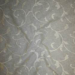 Hør-look med offwhite broderi