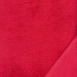 Wellness - Frotté fleece i rød