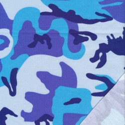 Isoli med stræk i armyprint i blå