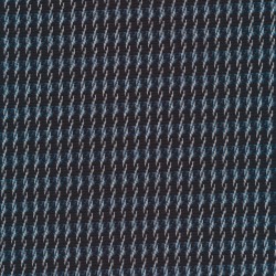 Rest Strik i bomuld polyester med stribe mønster i marine, petrol og hvid, 105 cm.