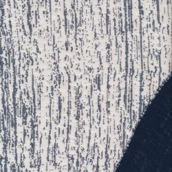 Kraftig Jacquard strik i offwhite og denim