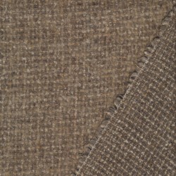 Tweed i tern i grå-brun, offwhite og gylden brun