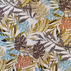 Let 100% viscose med blade i jungleprint