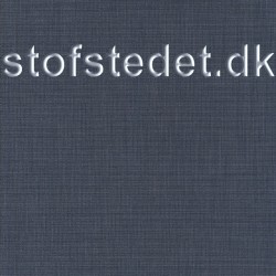 Meleret viscose polyester med stræk i marine - hvid