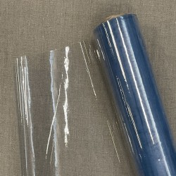 Glasklar plast dug, 0.15 mm - 140 cm. bred