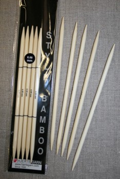 Strømpepinde bambus str 6
