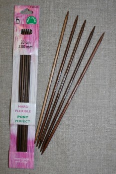 Pony Perfect strømpepinde i bambus str. 2-4