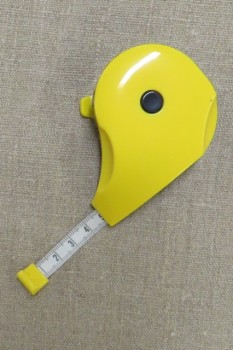 Målebånd/centimetermål i rulle150 cm. - gul