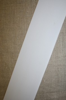 Rest 80 mm. kraftig elastik hvid, 40 cm.