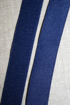 Elastik 25 mm. mørkeblå
