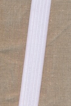 Rest Elastik til bælter 40 mm. hvid, 33 cm.
