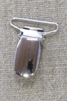Seleclips i sølv 25 mm.