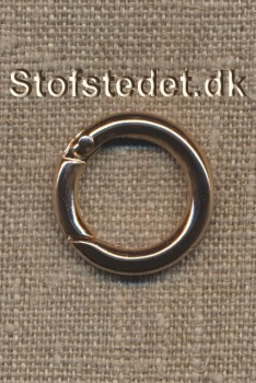 Rund Karabinhage i rose gold 25 mm.