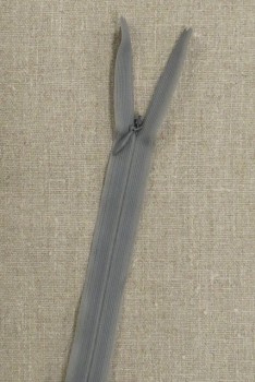 60 cm usynlig lynlåse i grå