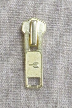 Lynlås-skyder guld, 10 mm